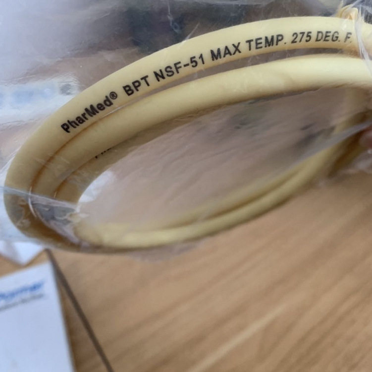 NSF-51pharmed BPT蠕动泵专长寿命软管马福林软管AY2492812