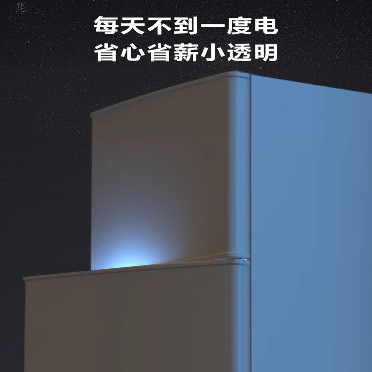 志高复古冰箱网红家用小型节能省电双门冷藏冻大容量租房迷你彩色