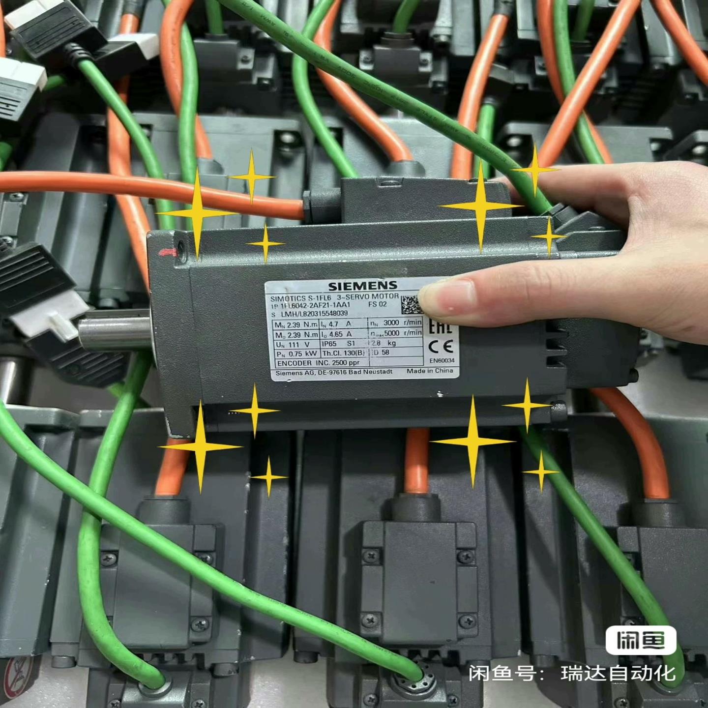 西门子电机1FL6042-2AF21-1AA1正常拆机件（瓠子电子）