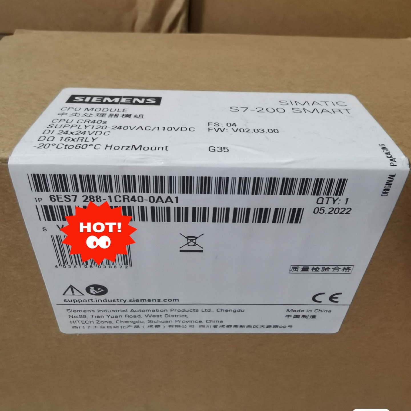 6ES7 288-1CR40-0AA1质保一年~询价