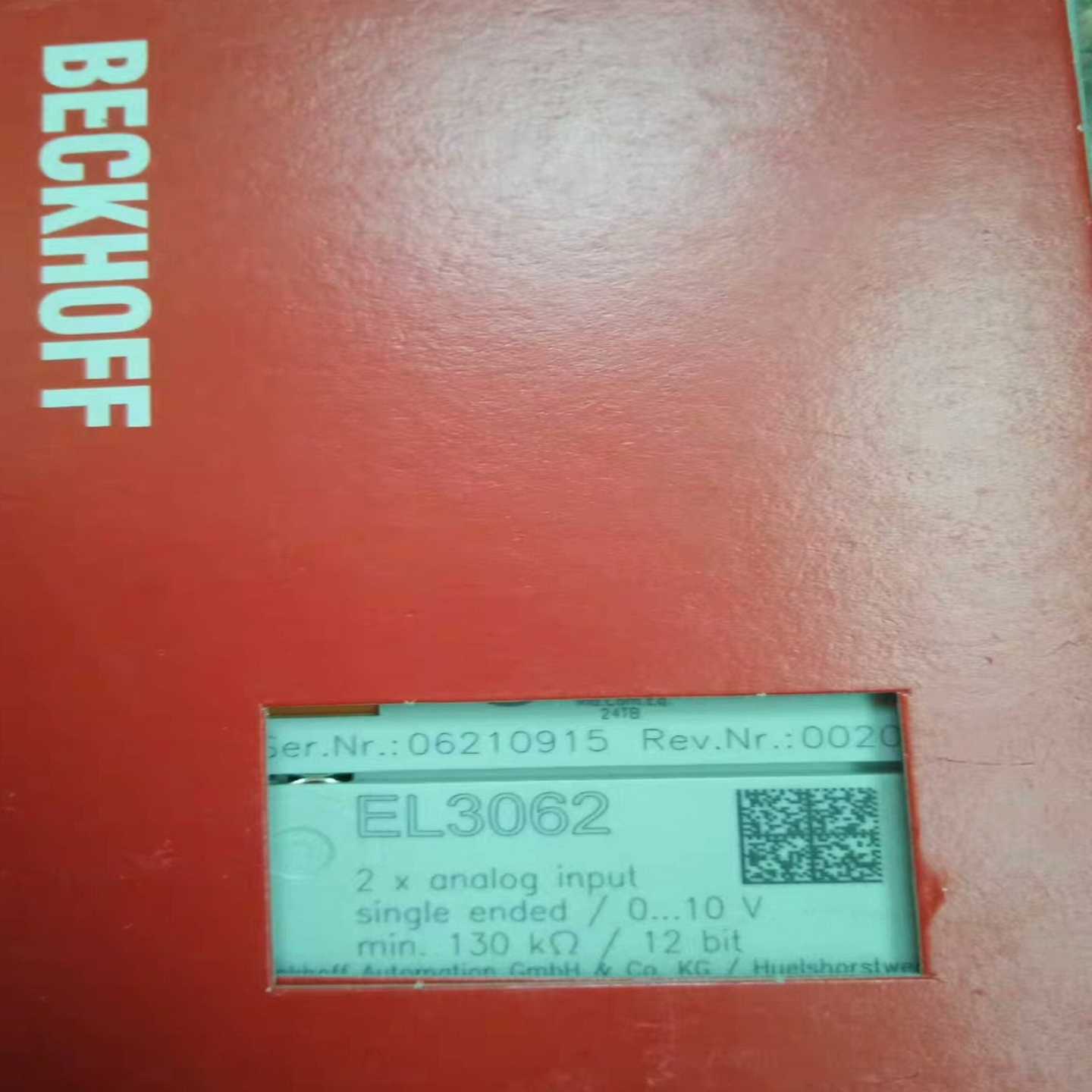 倍福BECKHOFF模块EL3062询价