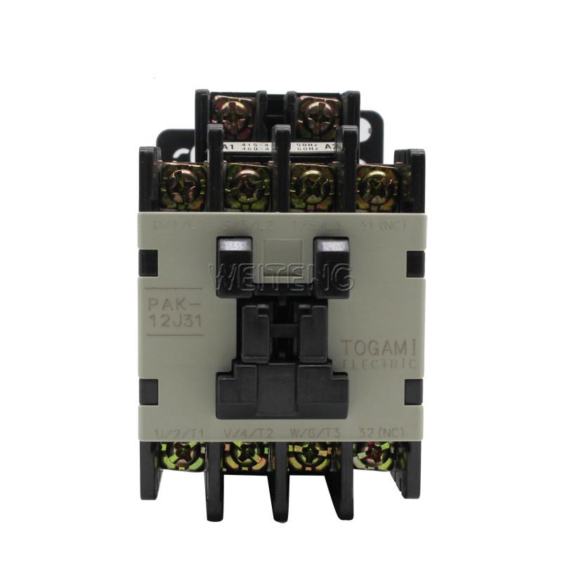 TOGAMI户上电机 PAK-12J31 船用接触器480V三相55KW常开NO常闭NC