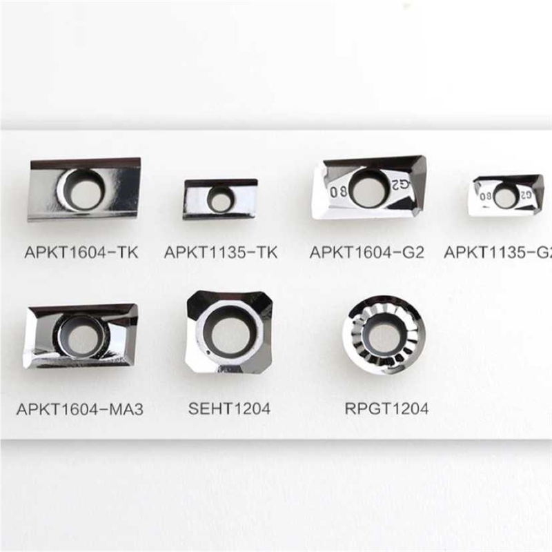 高光洁1604铝用铣刀片APKT1135MA合金刀粒数控SEHT1204PCD R4R5