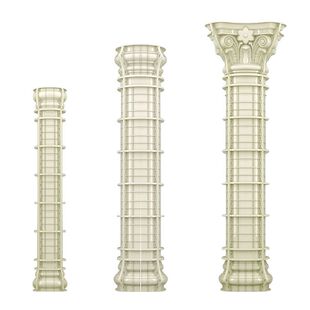 罗马柱模具光面小圆柱模具欧式别墅大门圆形包角柱外墙装饰贴墙柱