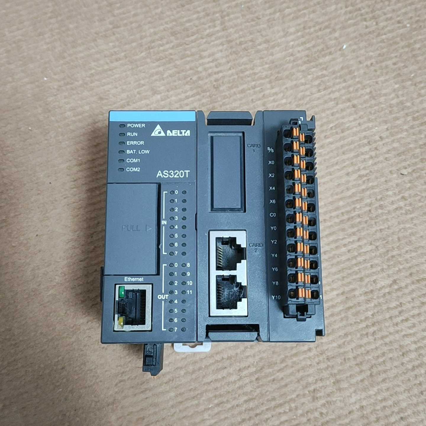 拆机台达PLC   AS320T-B   成色漂亮，功能包好【鑫鑫商铺】