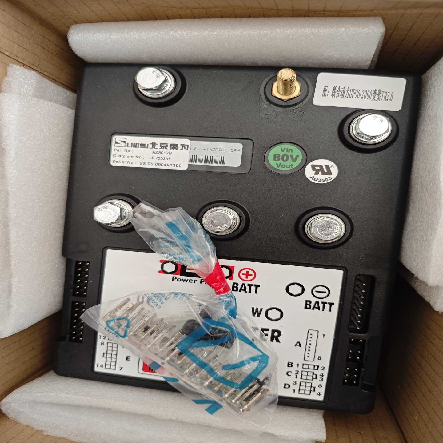 询价~ZAPI AC-2变桨驱动器，80V输入，400A输，