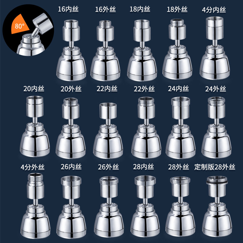 厨房水龙头延伸器防溅水神器万能接头洗菜盆加长万向套嘴家用