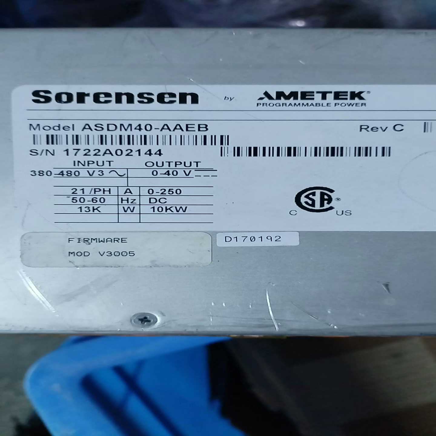 询价拍~ametek sorensen asdm40-aaeb AS