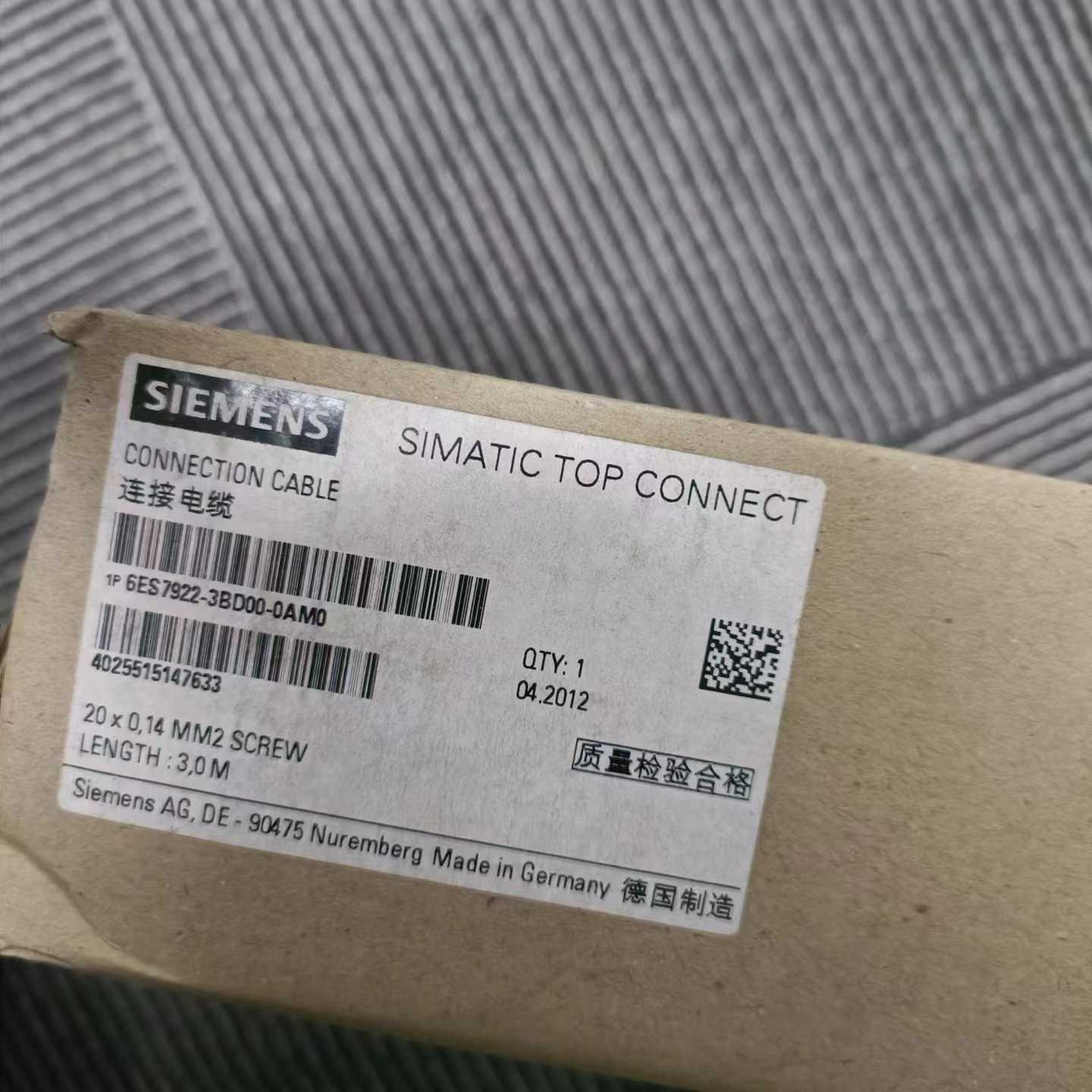 德国6ES7r922-3BD01-0AM0S7-300配件电缆现