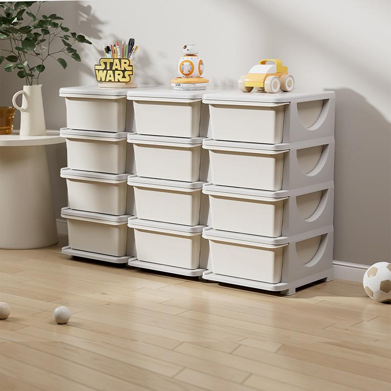 巴顿熊儿童玩具收纳柜置物柜多层婴儿整理柜置物抽屉式宝宝收