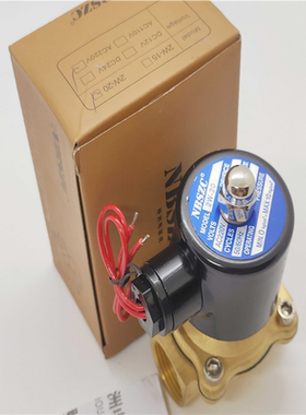 正神州NBSZC电磁阀2W-20常闭电磁气阀2W200-20水阀二位二通