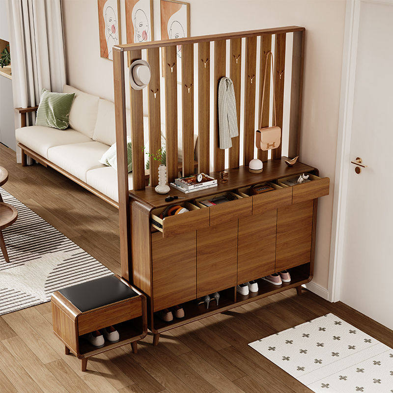 入户鞋柜挂衣架一体家用玄关柜隔断屏风门口大容量储物柜2024新款,住宅家具,鞋柜,淘宝优惠券,粉丝福利购,淘宝优惠卷