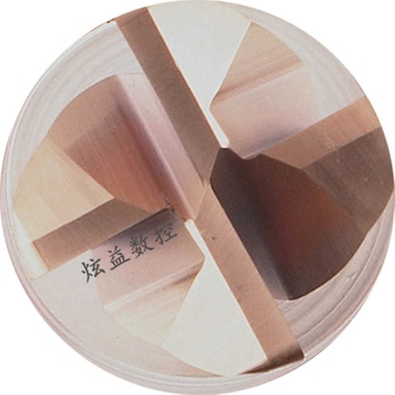 D5R1*5*13*50合金立铣刀55度四刃外圆R角钨钢牛鼻洗刀4D2R0.2R0