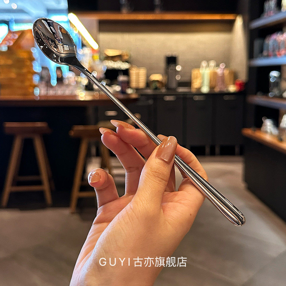 【勺到用时方恨少】316不锈钢搅拌勺长柄咖啡勺冰勺取奶粉蜂蜜勺