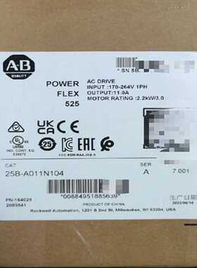 25B-A011N104 变频器240VAC 11A 3HP~询价