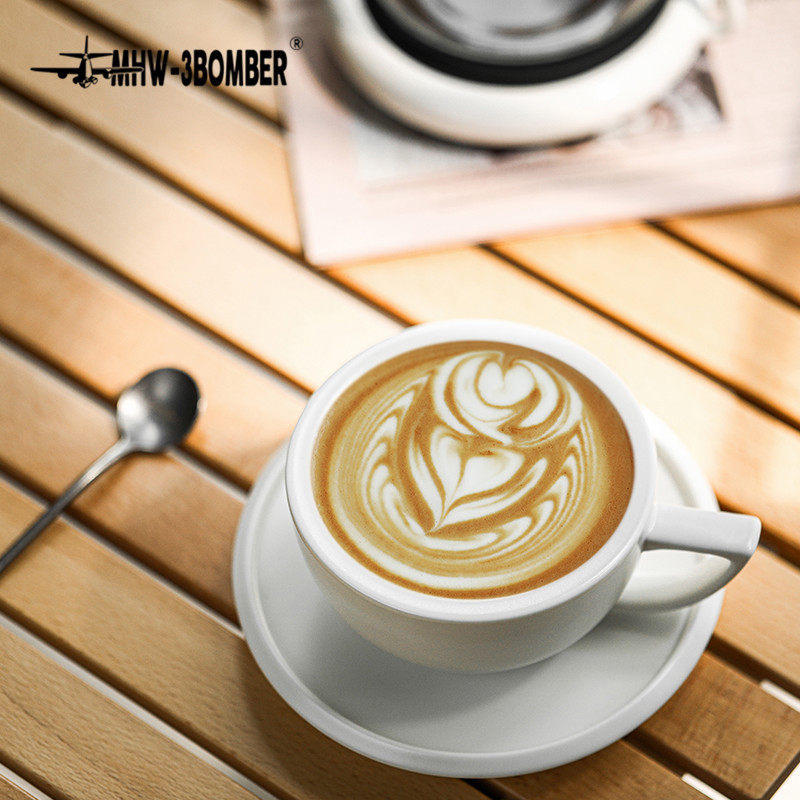 W-3BOMBER轰炸机泽田杯 陶瓷杯咖啡杯 专业拿铁艺术拉花杯压纹