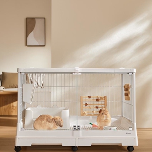 达洋直营 1米兔子笼子家用高透明玻璃特大号室内别墅荷兰猪笼R100