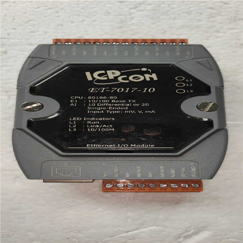 议~泓格ET-7017-10模块,10路差分式模拟量输入通道，或