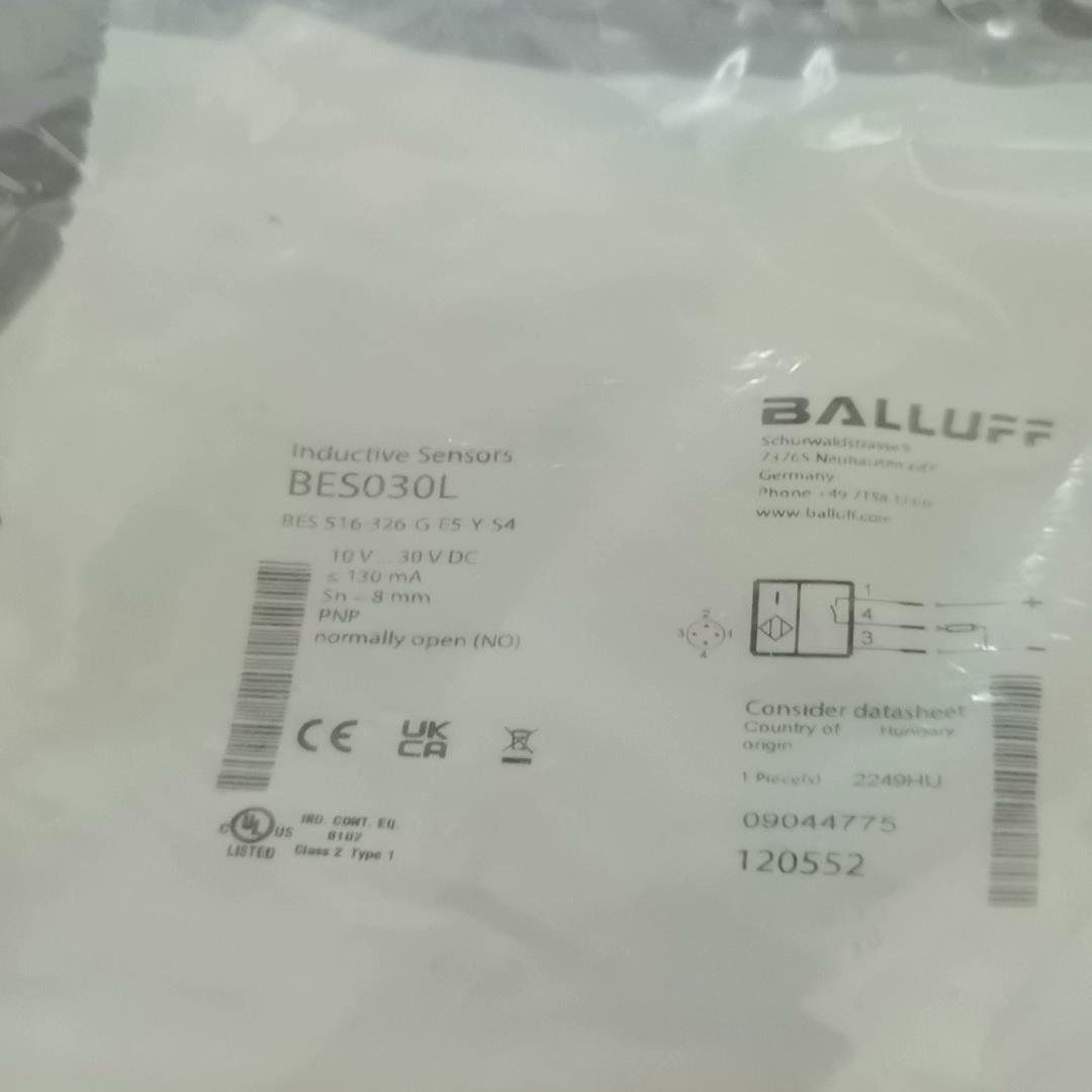 BES030L巴鲁夫BES 516-326-G-E5（佳毅工控）