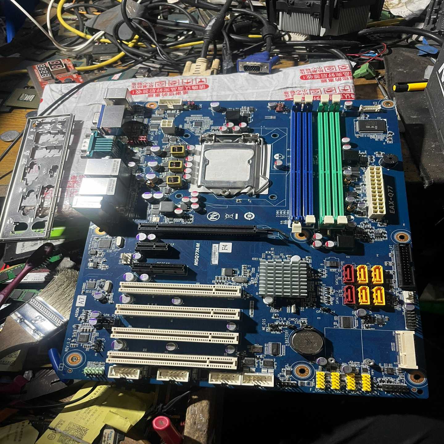 安勤 EAX-Q77 工业母板主板 双千兆网 MSQ77AM【白零商行】