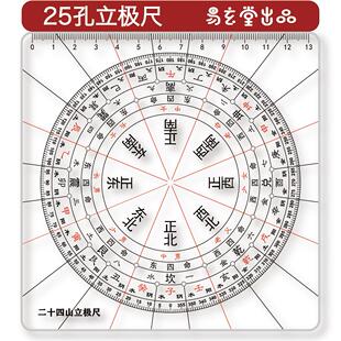 易玄堂二十四山东西四命净阴净阳立极尺五行卦数六亲透明风水