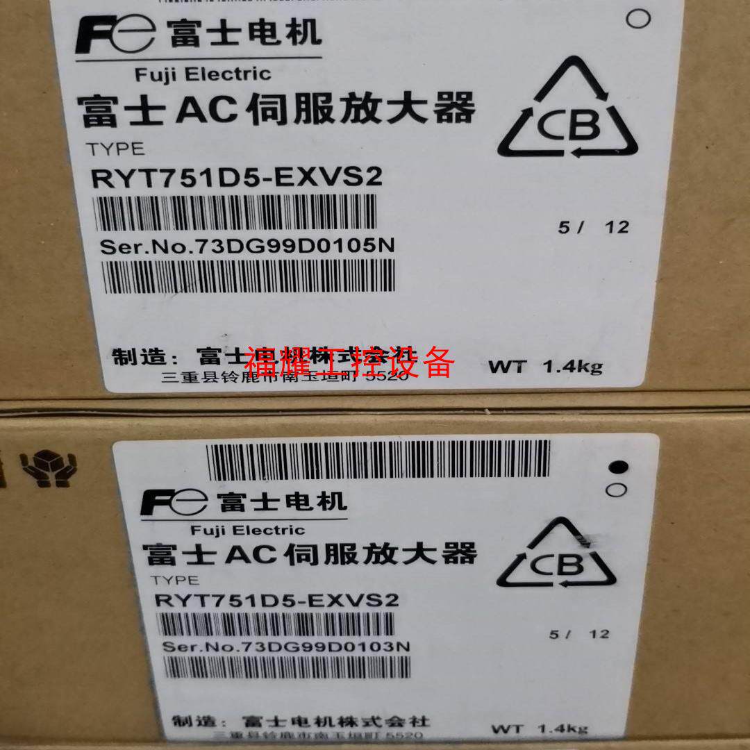 100%全新原装富士伺服驱动器RYT751D5-EXVS2保【询价】