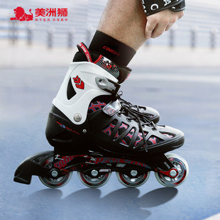 美洲狮轮滑鞋成人男溜冰鞋女大学生直排滑轮鞋旱冰鞋滑冰鞋初学者