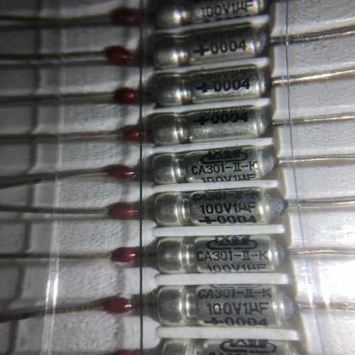 钽电容CA301-II-K100V1UF银外壳轴向询价