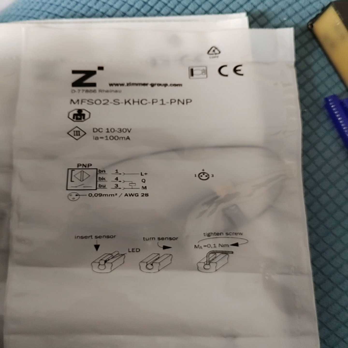【请询价】Z 齐墨传感器  MFS02-S-KHC-P1-PNP