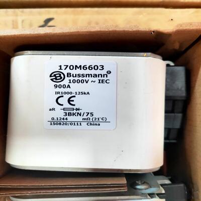 配件熔断器Bussmann_170M6603_FUSE1000V900AaR3B全新原包装议价