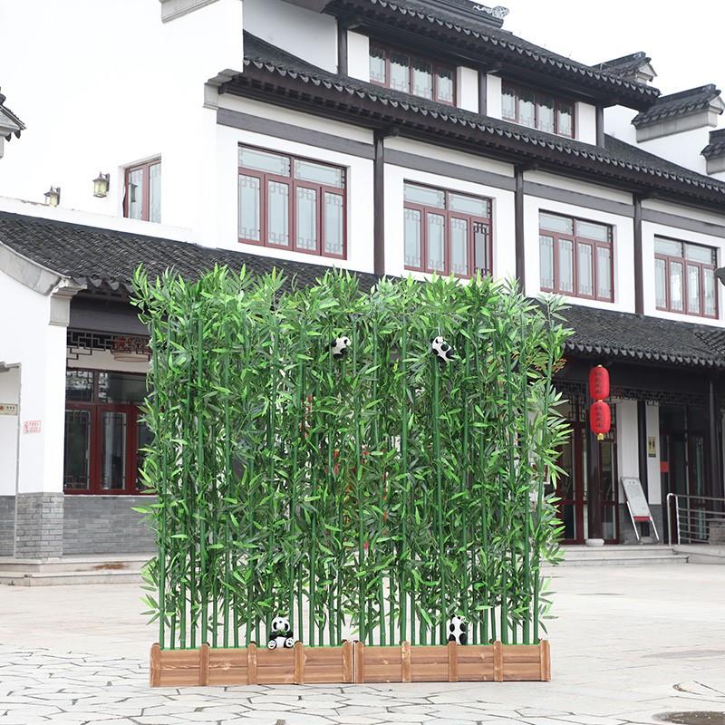 厂家直销仿真竹装饰隔断屏风加密塑料假竹子室内外仿真绿植造