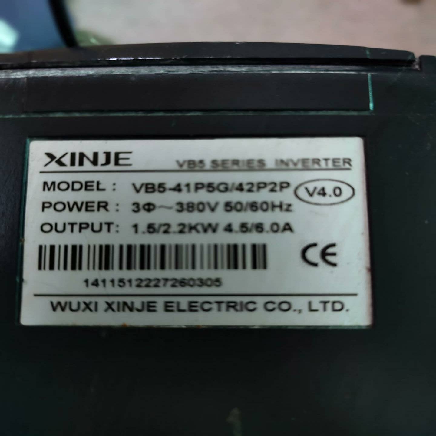 询价信捷变频器VB5-41P5G/42P2P，1.5/2.2KW