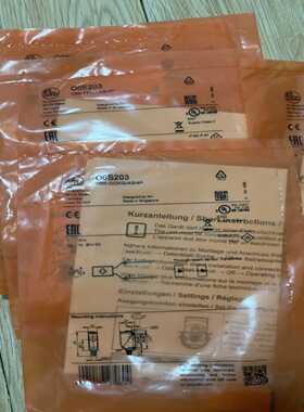 询价拍~O6S203. O6E203. 易福门传感器，PNP. M8