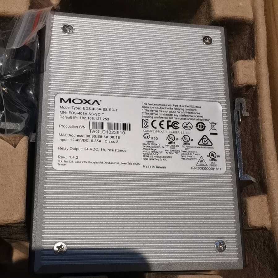 适用~台湾MOXA EDS-408A-MM-SC-T管理型冗余工业以太网交换