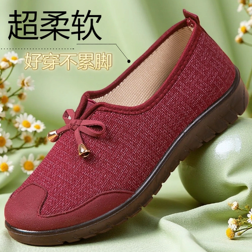 老北京布鞋妈妈软底一脚蹬休闲鞋