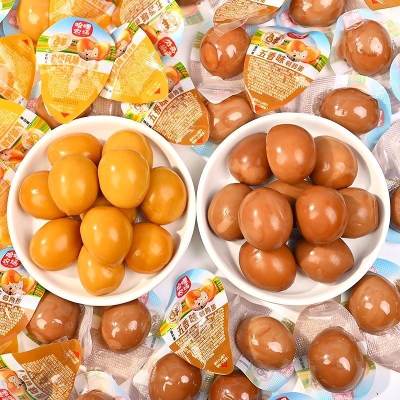 【40颗】鹌鹑蛋卤蛋五香零食即食独立小包装乡巴佬整箱休闲早餐无