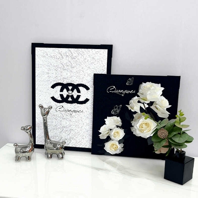 轻奢高级感客厅电视柜玄关餐边柜床头柜斗柜台面装饰画摆画摆件