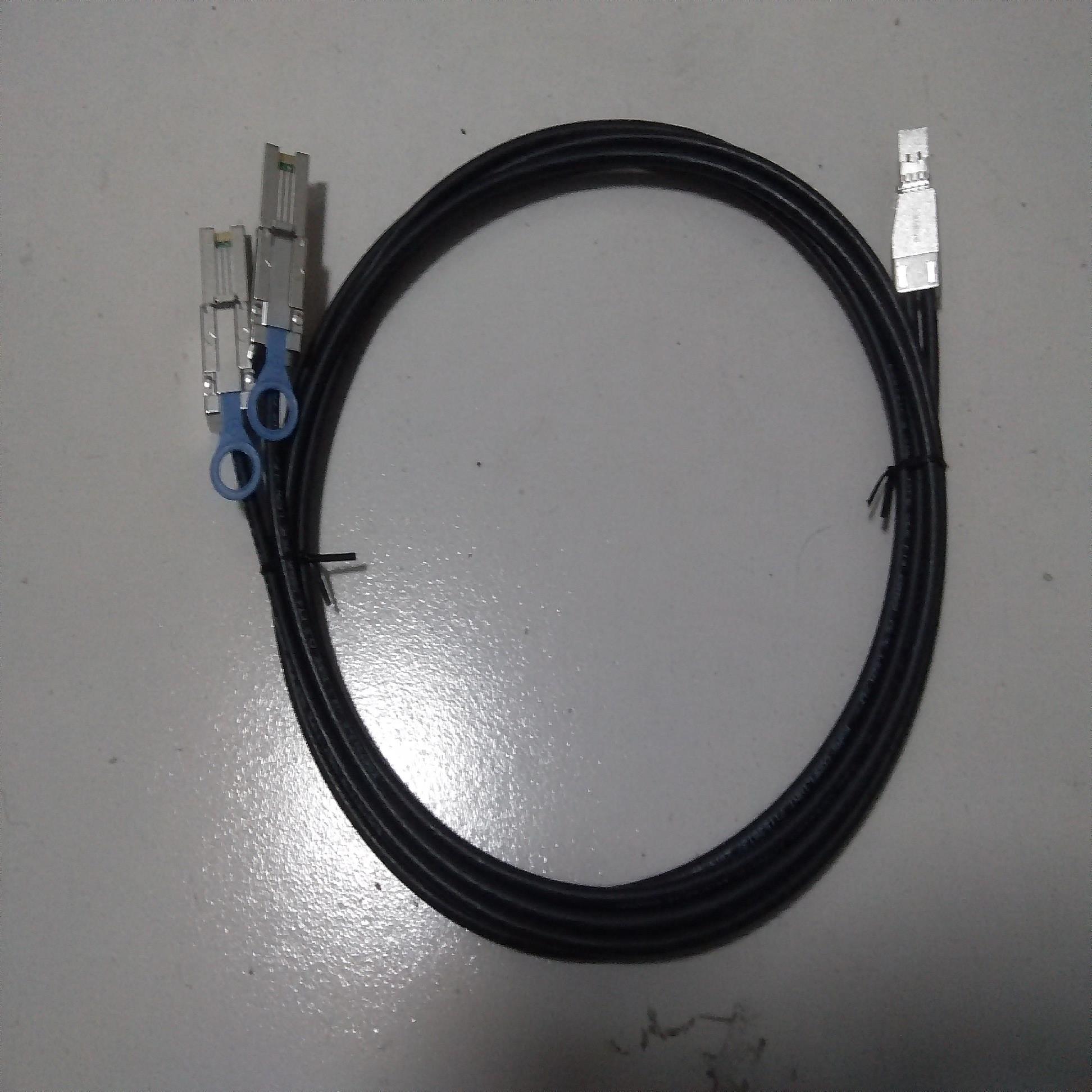 **一分二线 HD SFF-8644 TO 2*SFF-8088 4X Mini-SAS Y转接线*