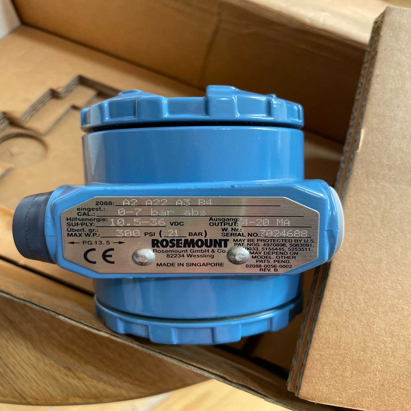 罗斯蒙特2088A2A22A3B4压力变送器，未使用询价