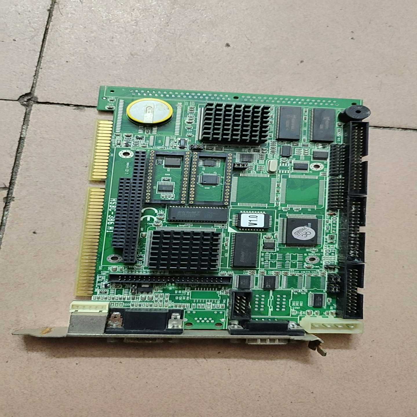 议价出一张拆机研华HSBC-386 A1工控设备主板，成色看图，