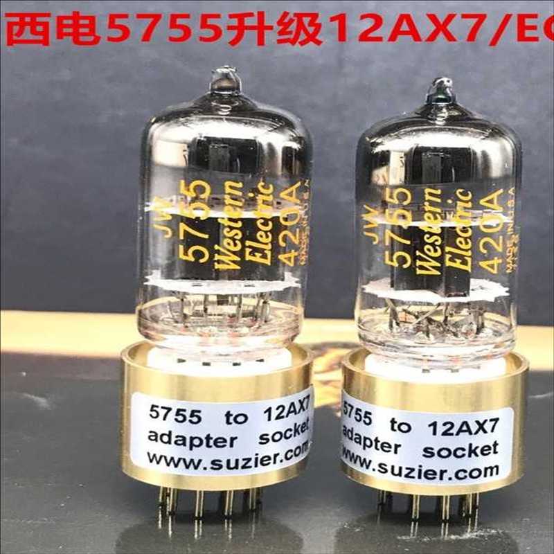 (询价)西电WE 5755/420A电子管 用转换管座代替1