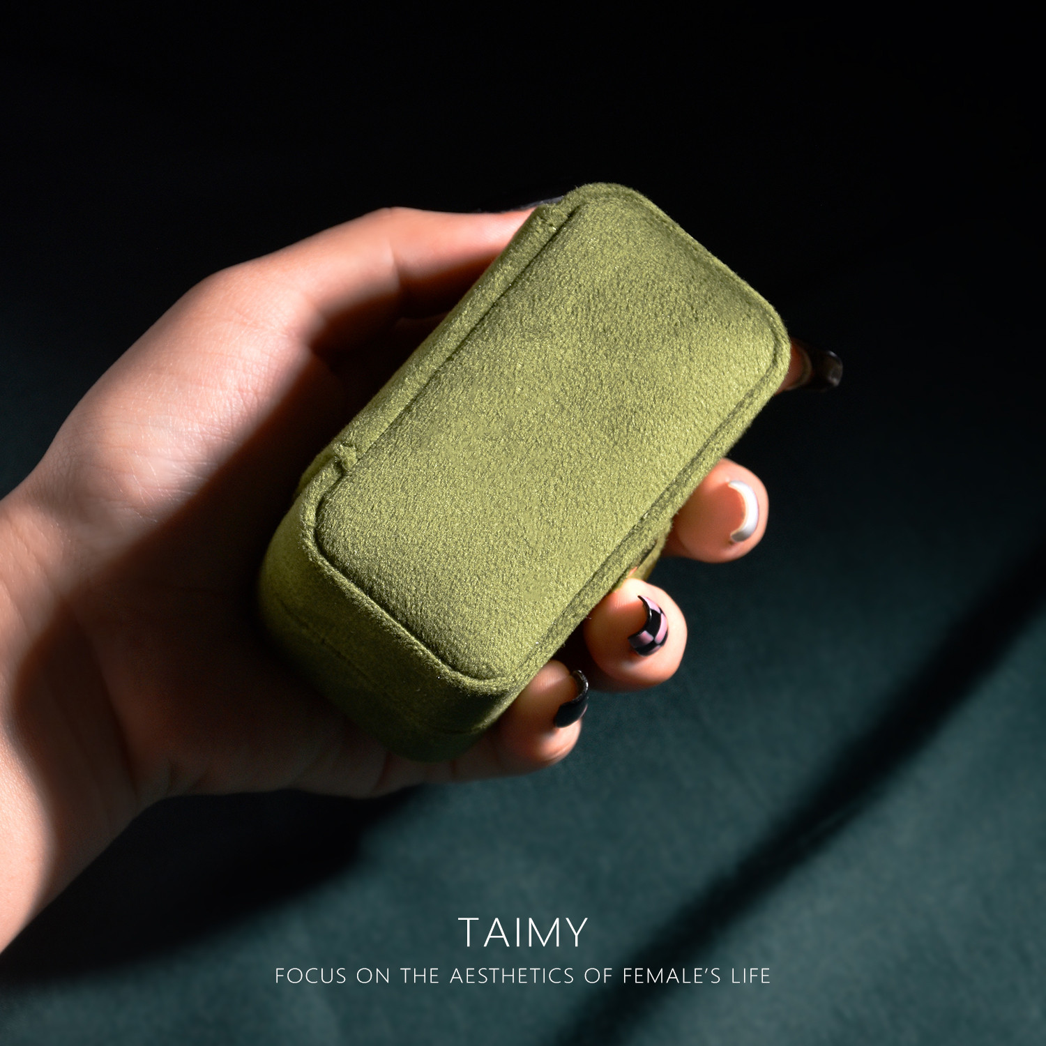 TAIMY戒指盒轻奢黄金戒指收纳盒迷你旅行随身便携防氧化首饰