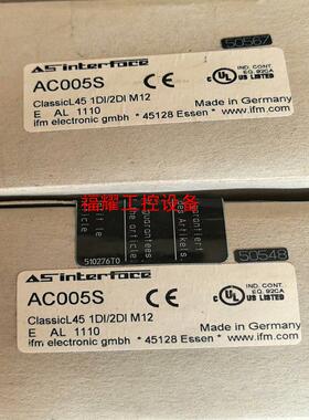 全新原装德国进口AC005S IFM易福门SR0150正品I【询价】