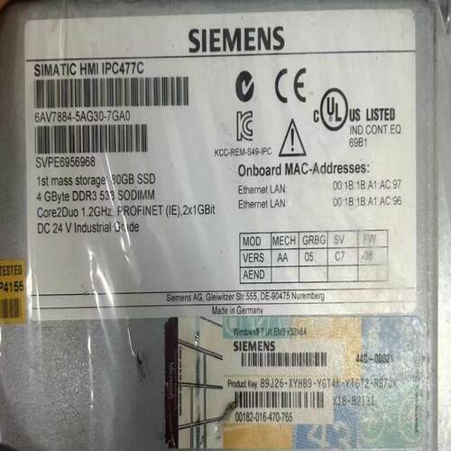 西门子工控机6AV7884-5AG30-7GA0IPC47【南风商行】