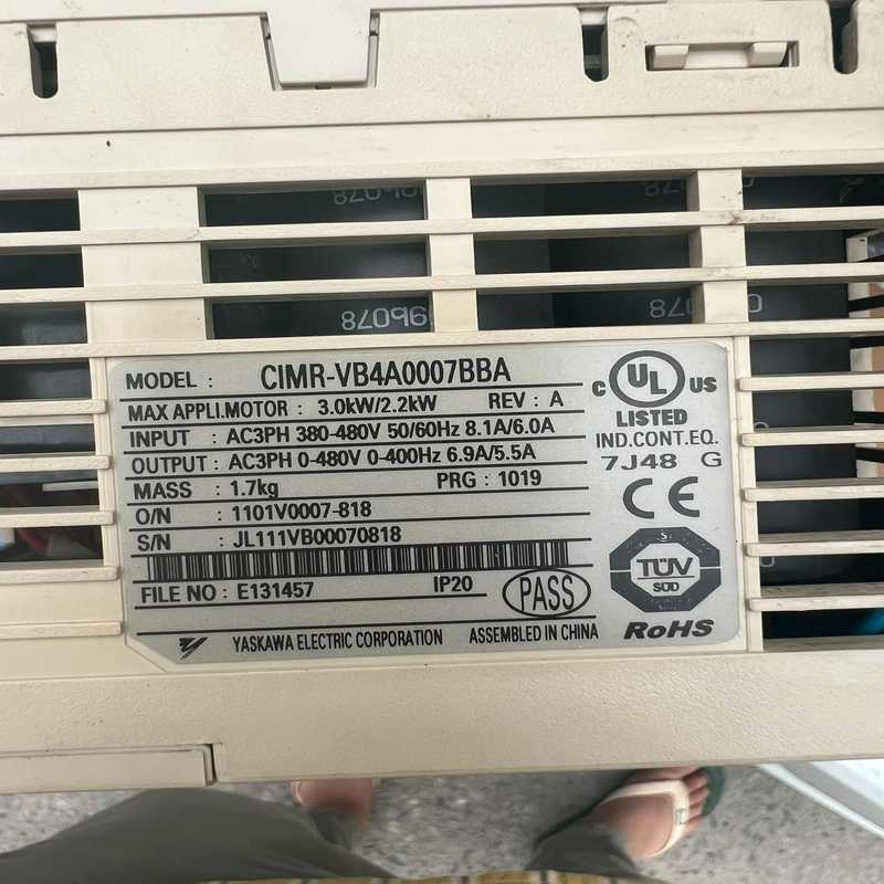 【星慕电子】安川变频器CIMR-VB4A0007BBA测试2.2/3