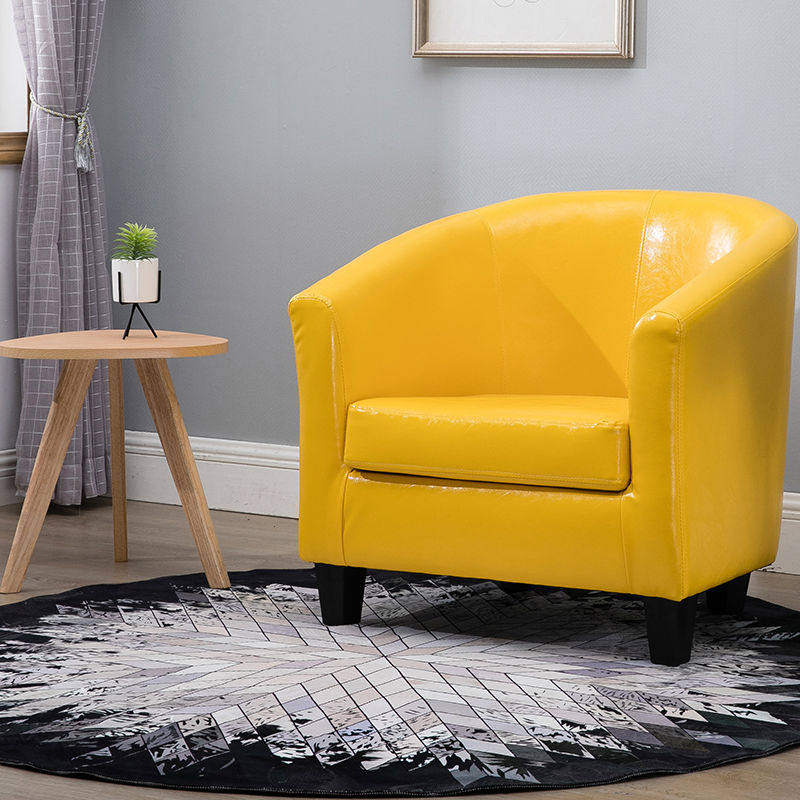 现代简约小户型单双人沙发布艺沙发椅三人沙发组合网吧电脑酒