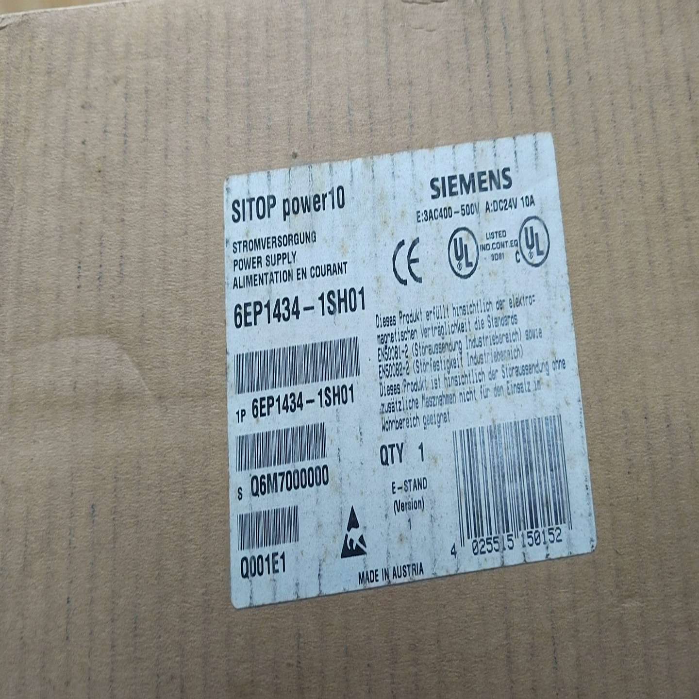 电源6EP1434-1SH01实图询价