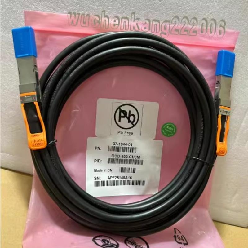 芬芳全新CIS CO思科QDD-400-CU3M 400G 3米 QSFP-DD-3M-DAC线缆*