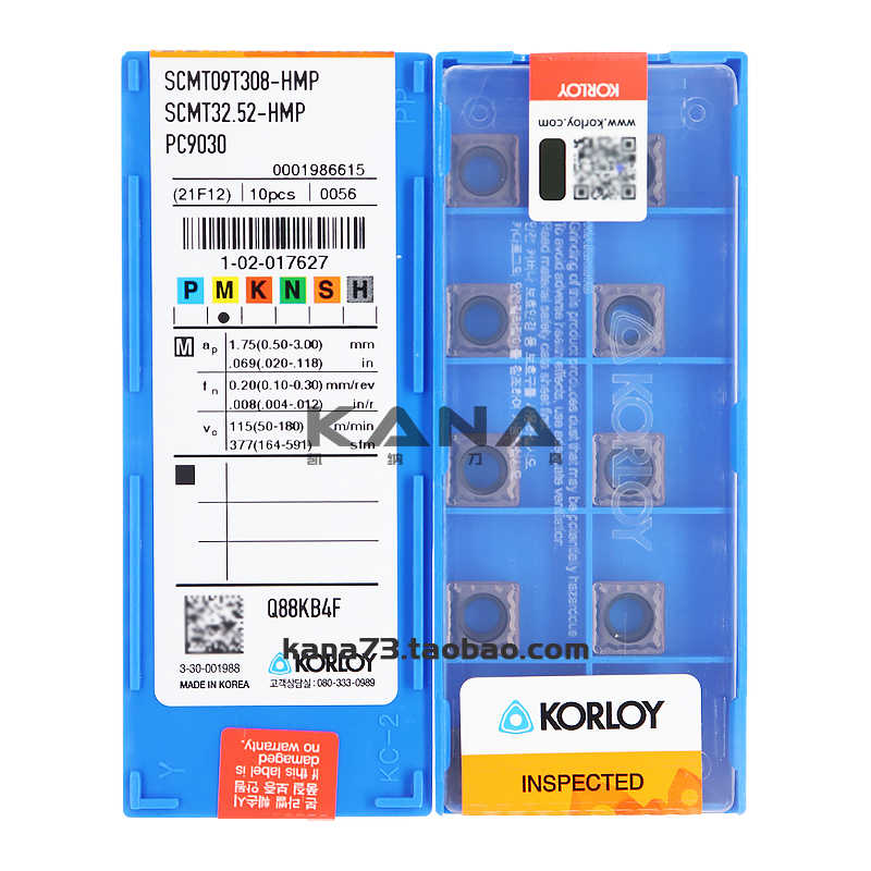 正品韩国克洛伊 数控刀片 SCMT09T304/09T308-HMP PC9030 不