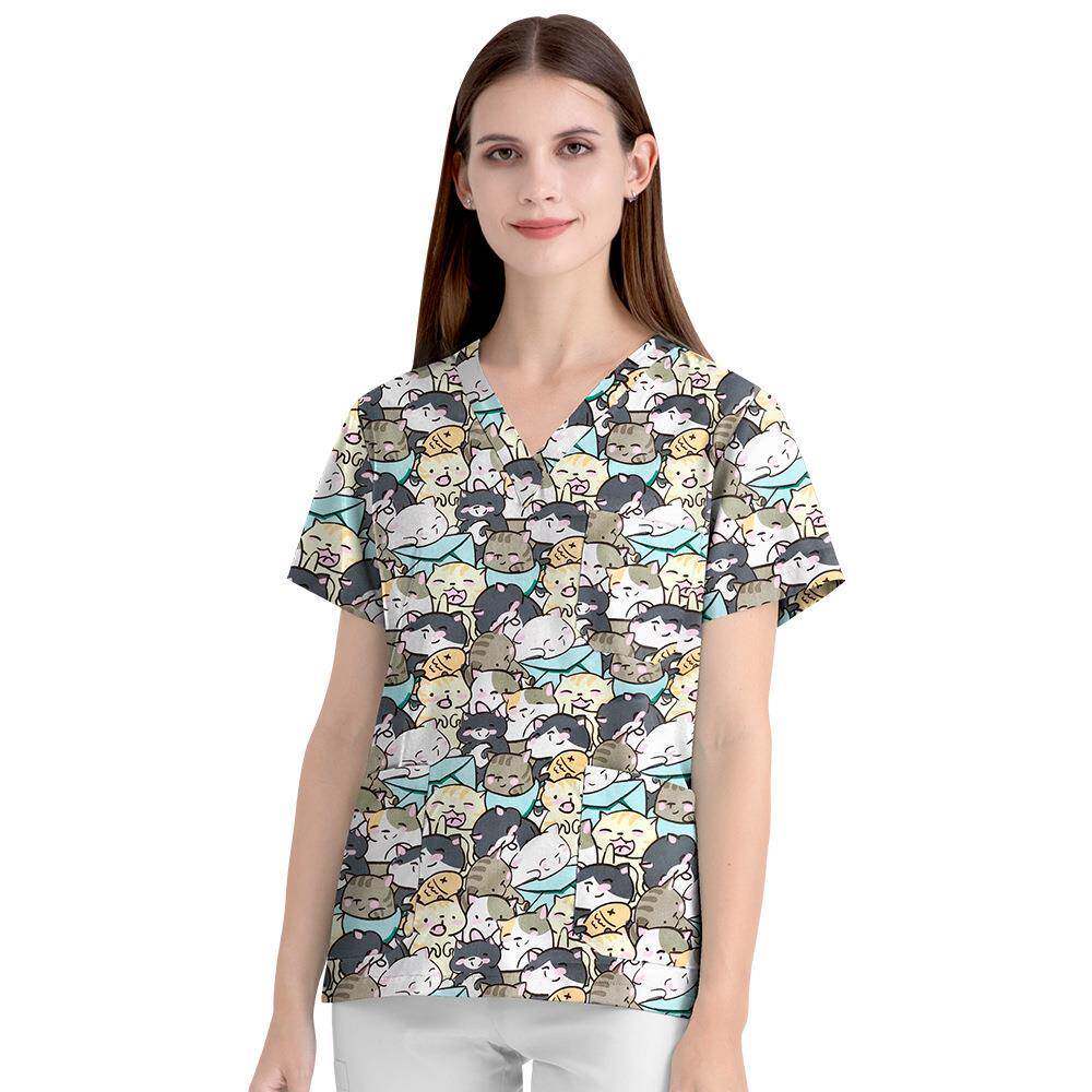 Cartoon Print Nurse Scrubs Nh62008 Surgical Grade - Taobao product photo 5